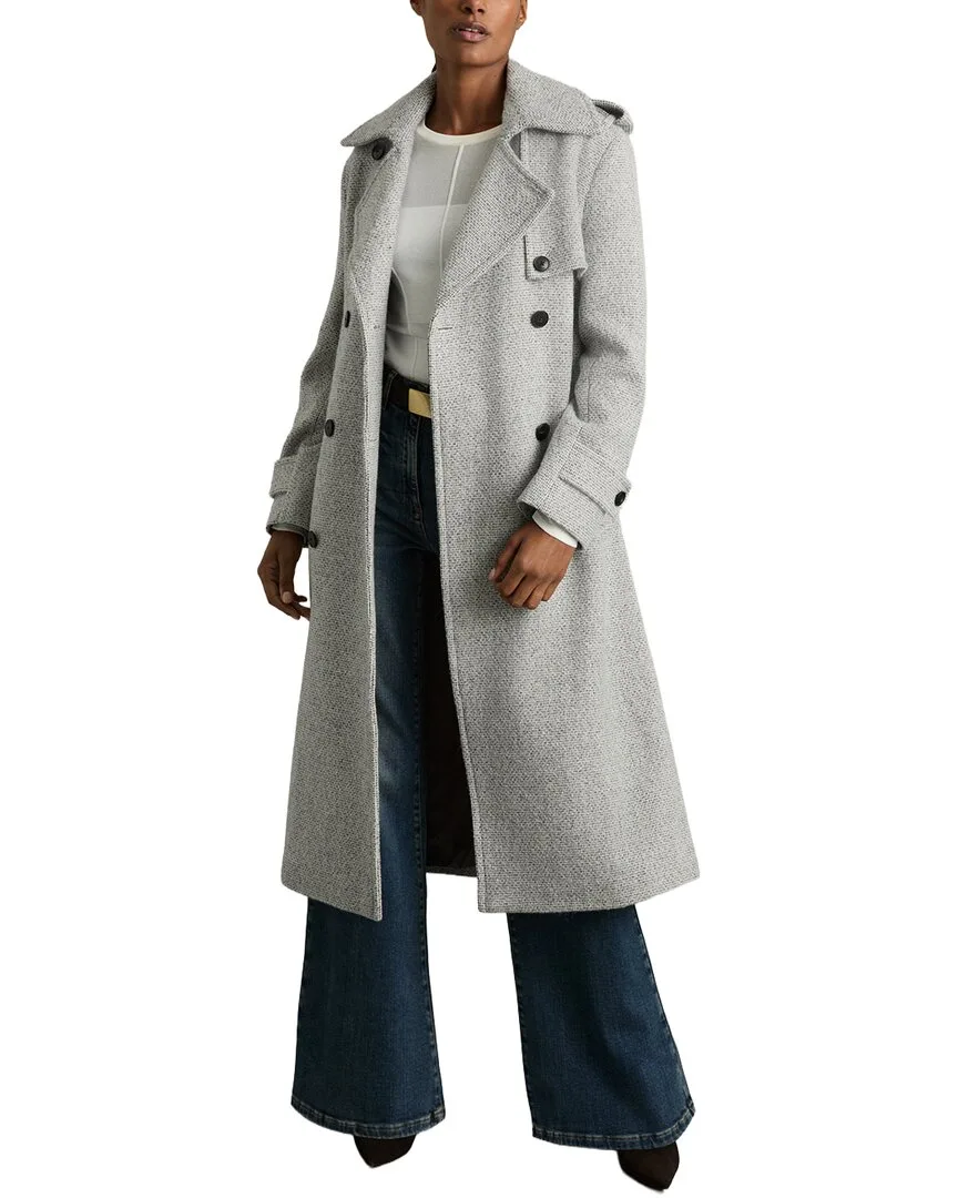 Alba Check Wool-Blend Coat