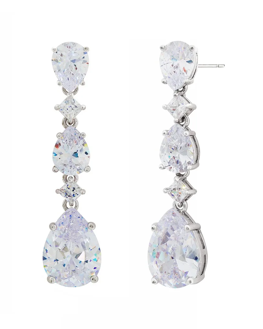 Cz Long Drop Earrings by Jankuo