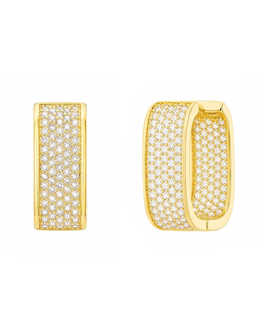 Cz Huggie Earrings by Jankuo