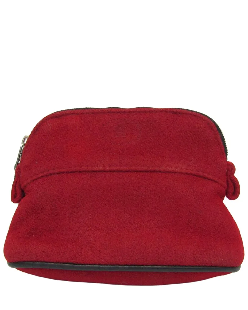 Red Felt Mini Pouch (authentic Pre-Loved) by Herms