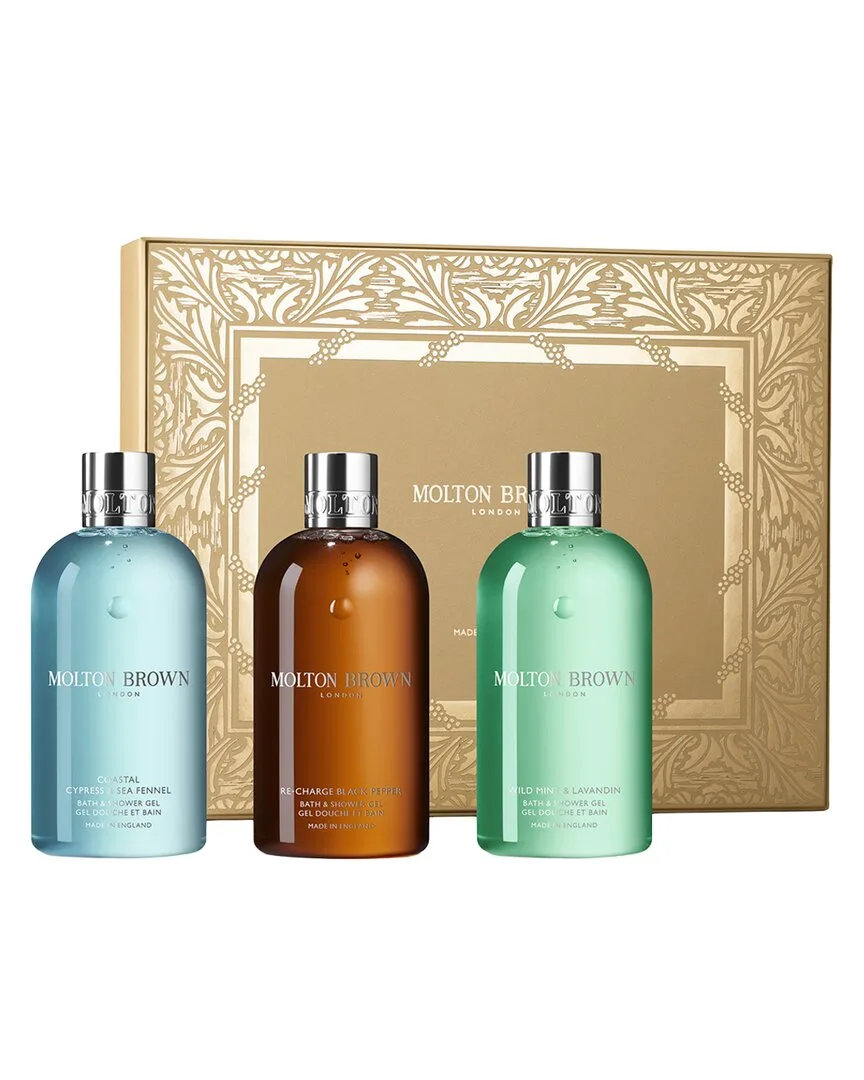 3 x 10Oz Woody & Aromatic Body Care Gift Set by Molton Brown London