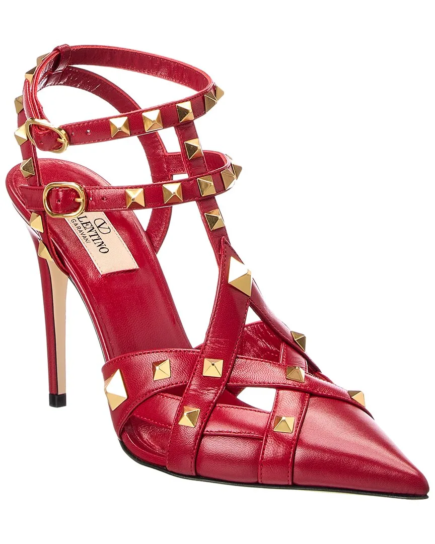 Valentino Rockstud Caged 100 Leather Pump
