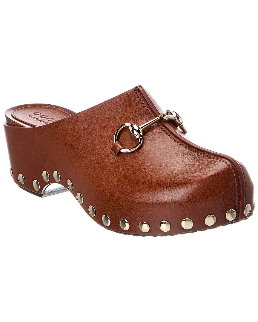 GG Horsebit Leather Mule by Gucci