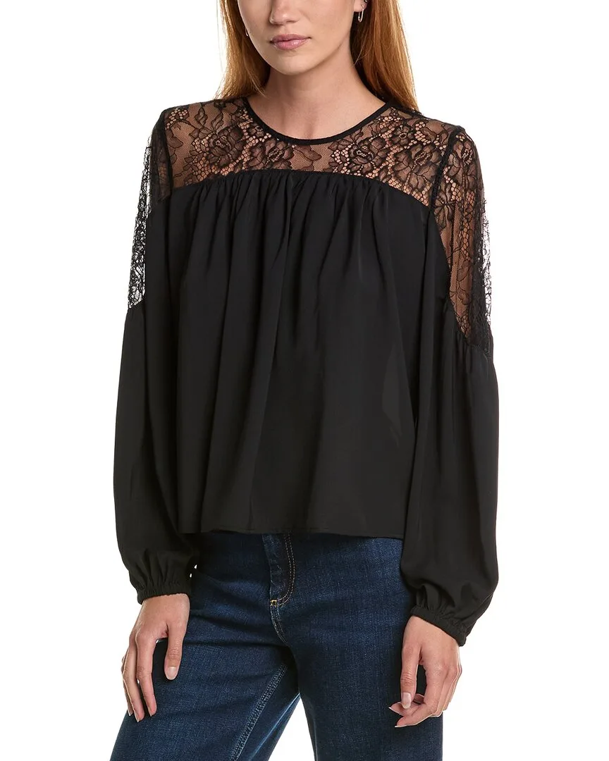 Flowy Lace Detail Top