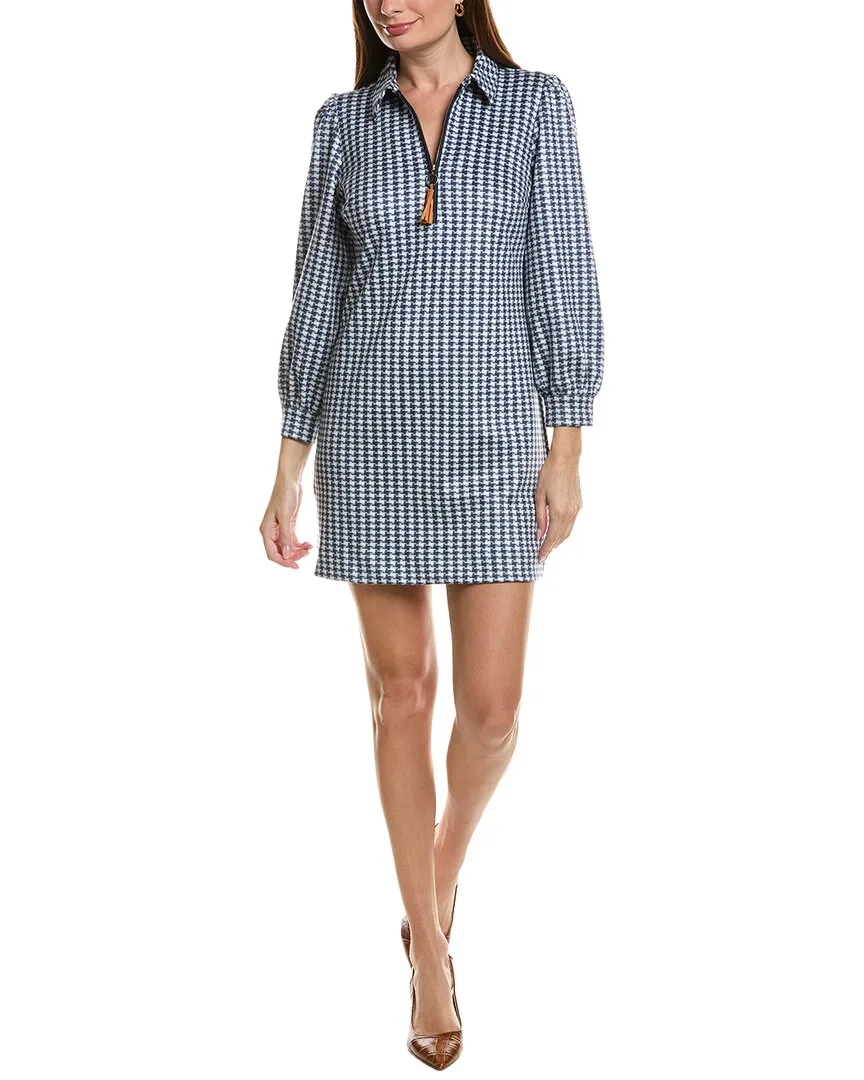 Melanie Knit Houndstooth Dress