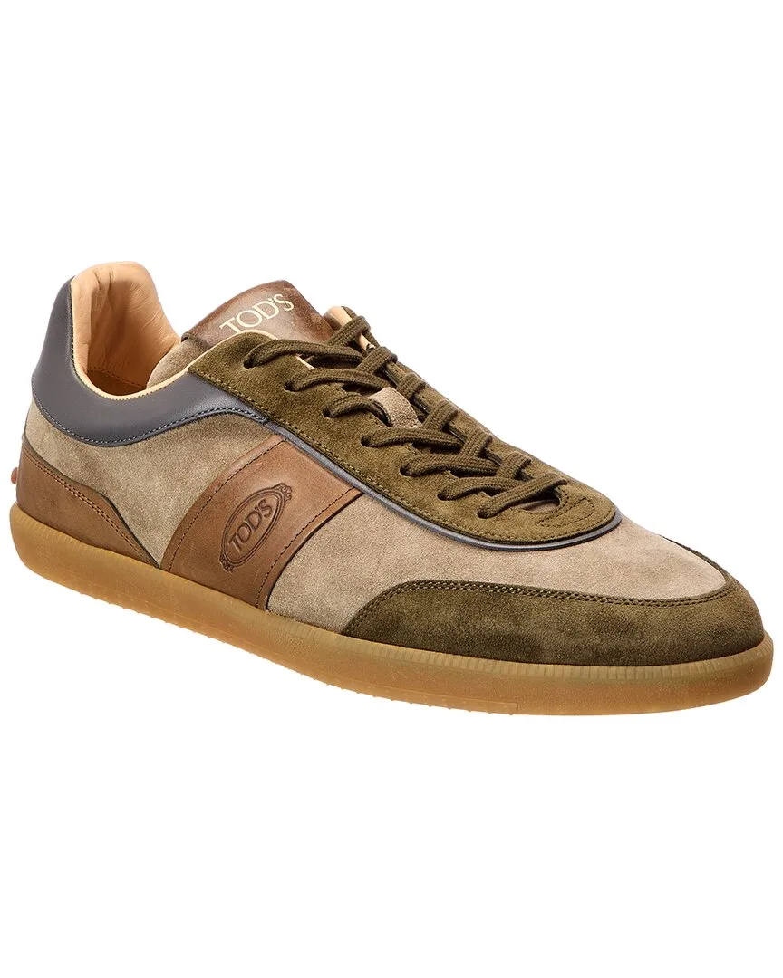 Leather & Suede Sneaker by Tod's