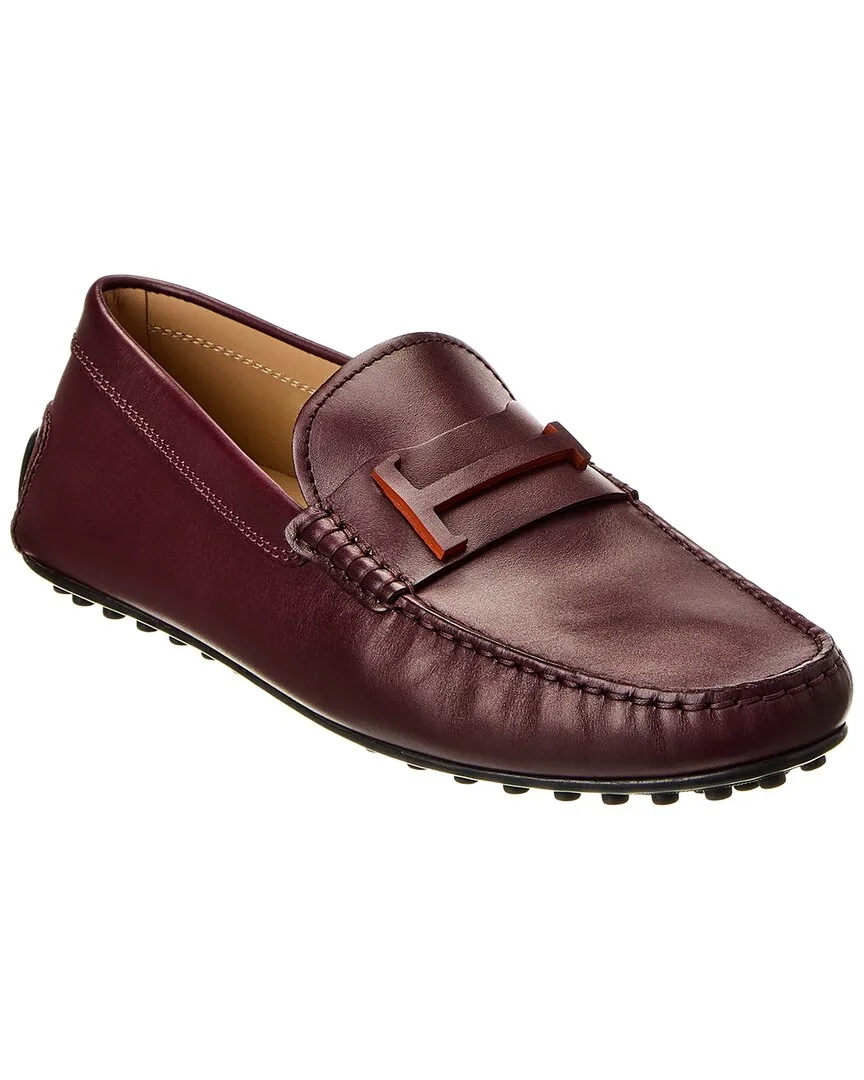City Gommino Leather Driver by Tod's