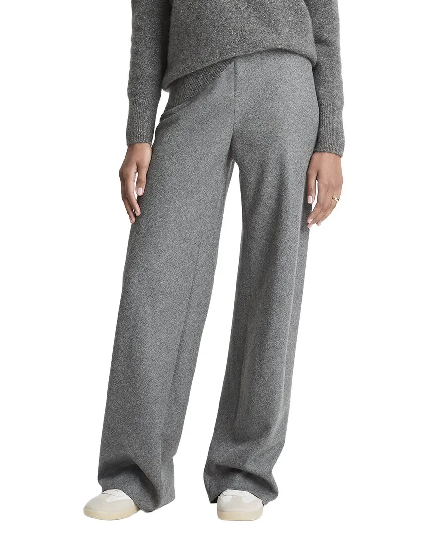 High Waist Wool-Blend Bias Pant