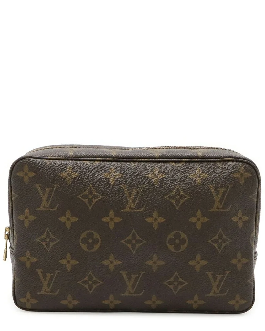 Brown Coated/Waterproof Canvas Trousse Toilette Pouch (authentic Pre-Loved) by Louis Vuitton