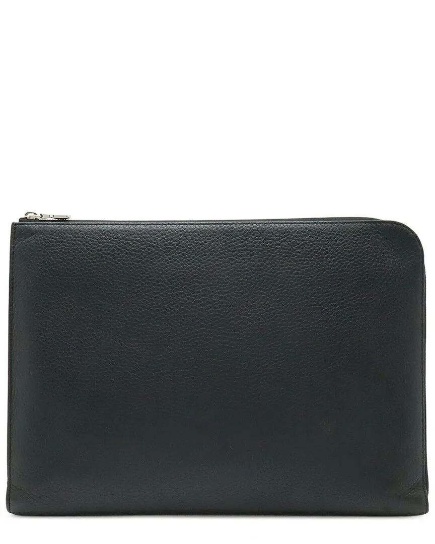 Black Calfskin Pochette Jour Gm Nm Clutch (authentic Pre-Loved) by Louis Vuitton