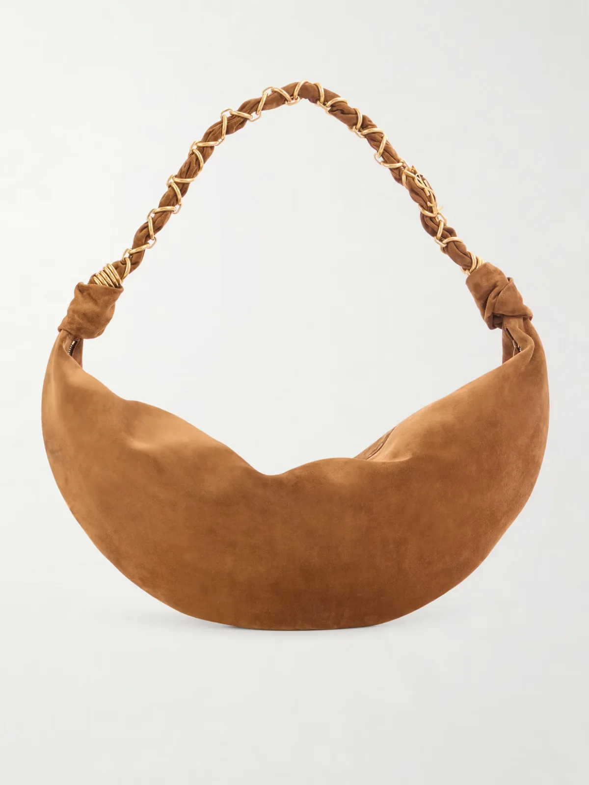 - Amalia Chain-embellished Suede Shoulder Bag -