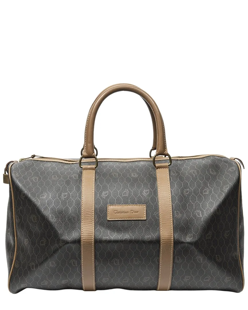Honeycomb Coated Canvas Medium Travel Boston (authentic Pre-Loved) by Dior