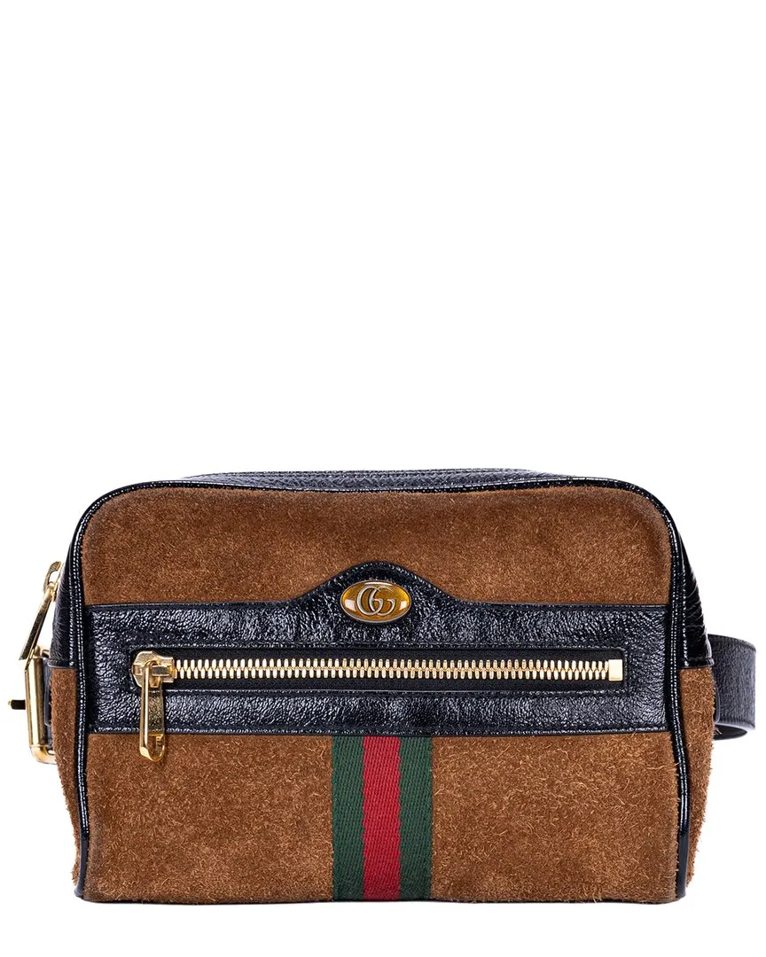 Suede Leather Web Ophidia Belt Bag (authentic Pre-Loved) by Gucci