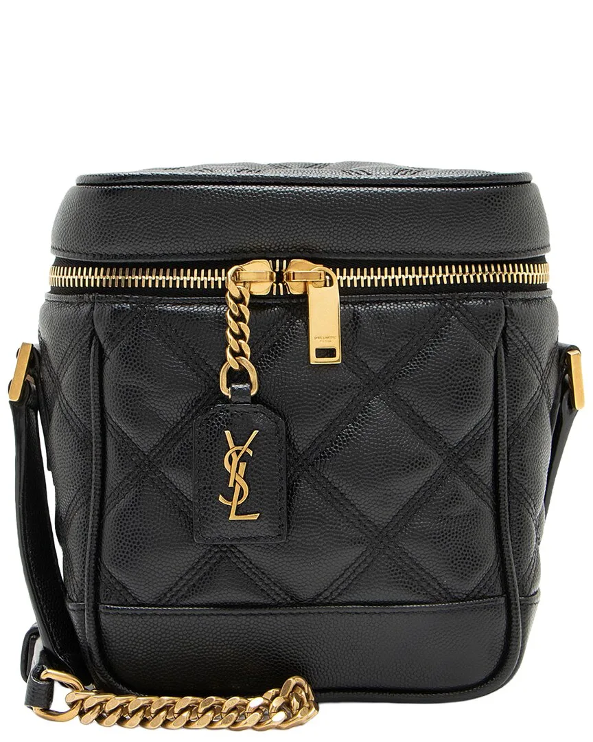 Leather 80S Vanity Bag (authentic Pre-Loved) by Saint Laurent