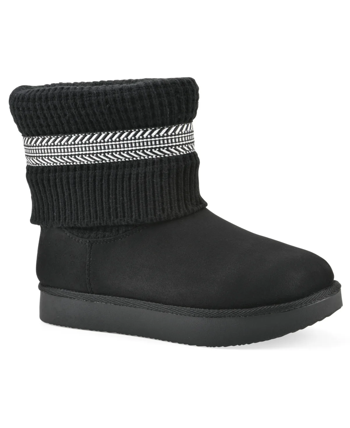 Brysons Fold-Over Sweater Booties by White Mountain