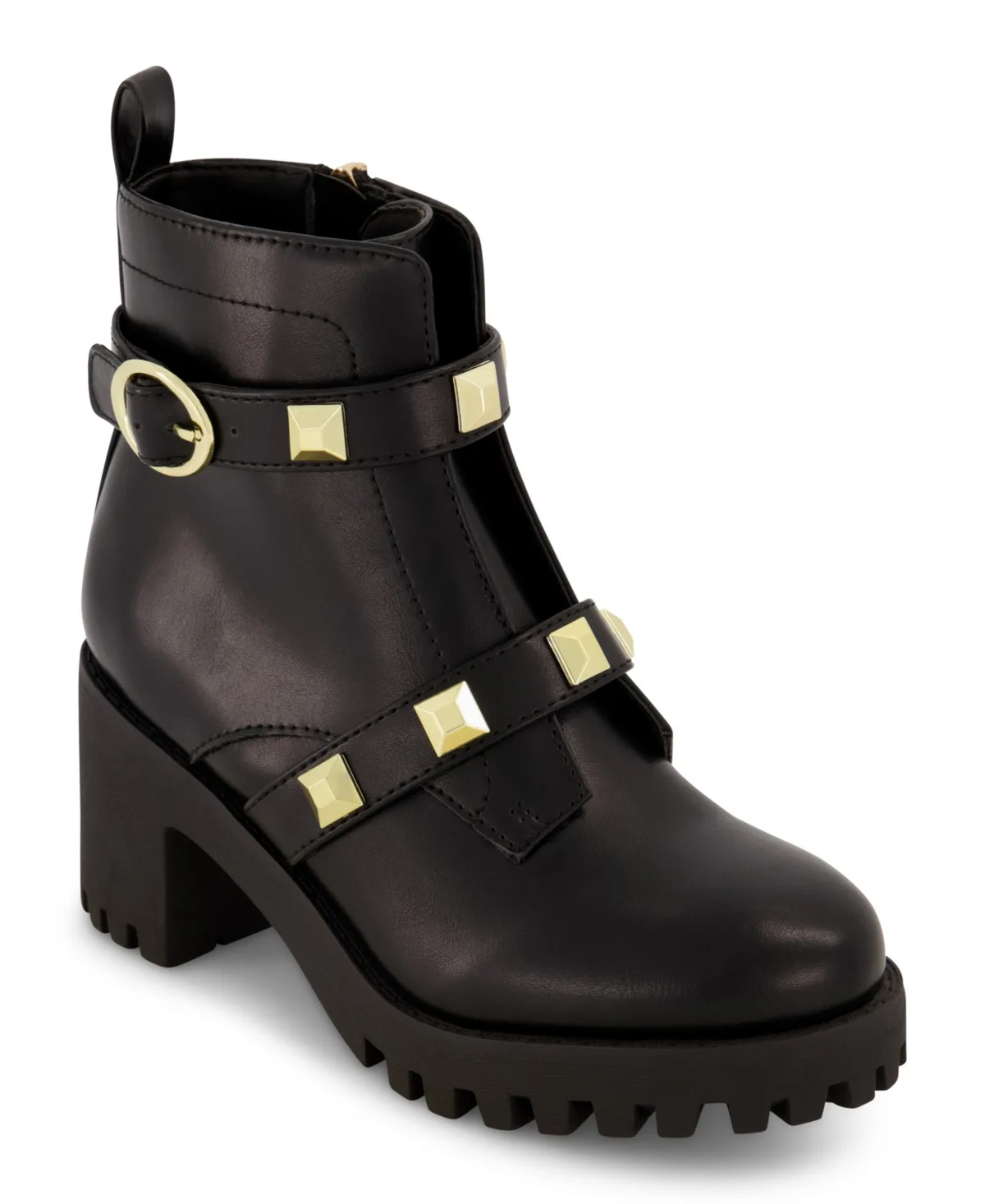 Block Heel Pyramid Ankle Booties by Marc Fisher