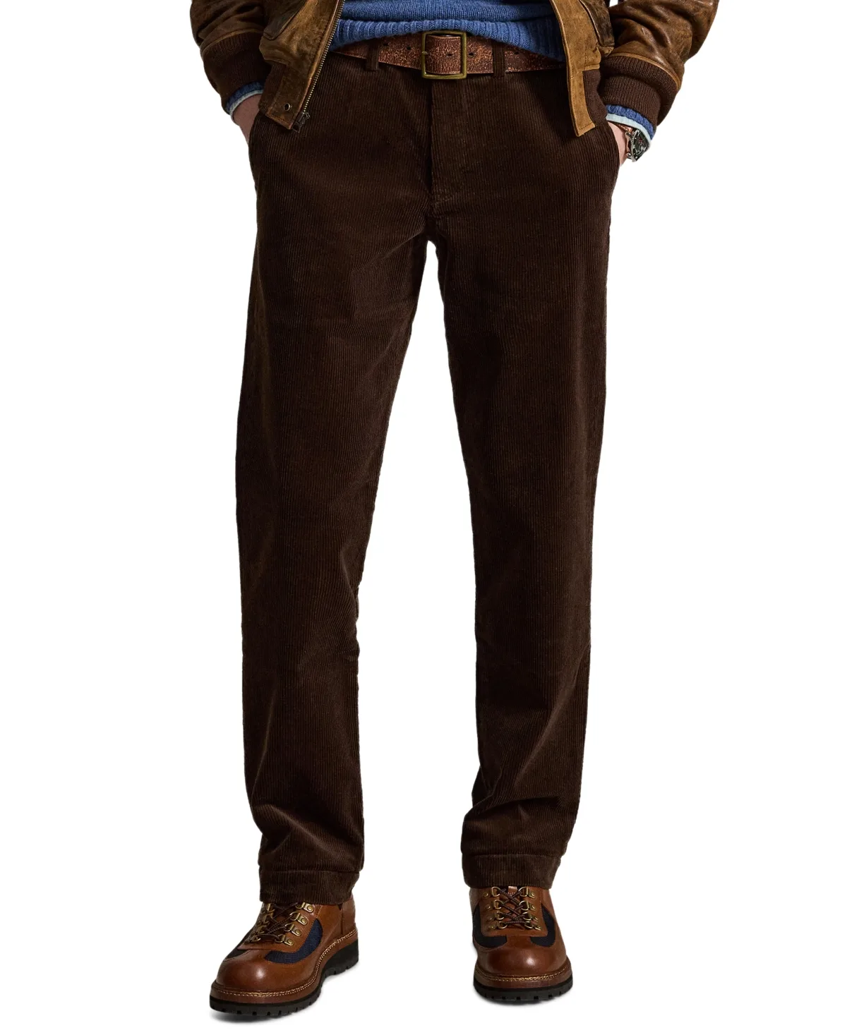 Stretch Straight Fit Corduroy Pants