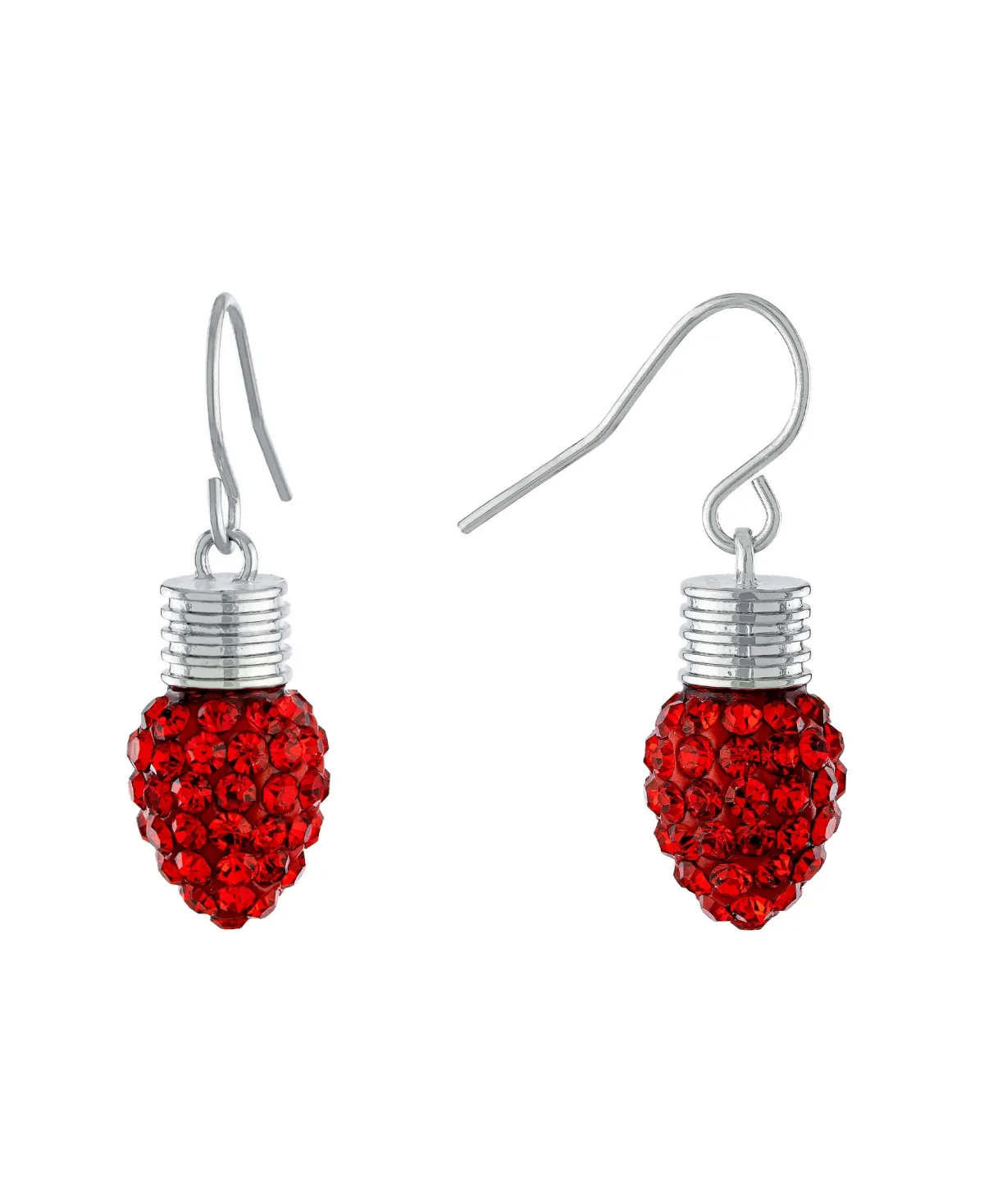 Crystal Silver-Tone Christmas Chandelier Dangle Earrings by Macy's