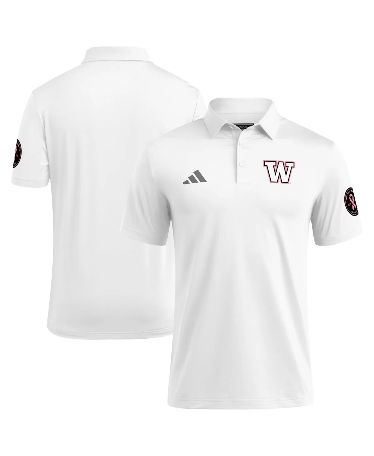 Washington Huskies Wear Pink Breast Cancer Awareness Polo Shirt