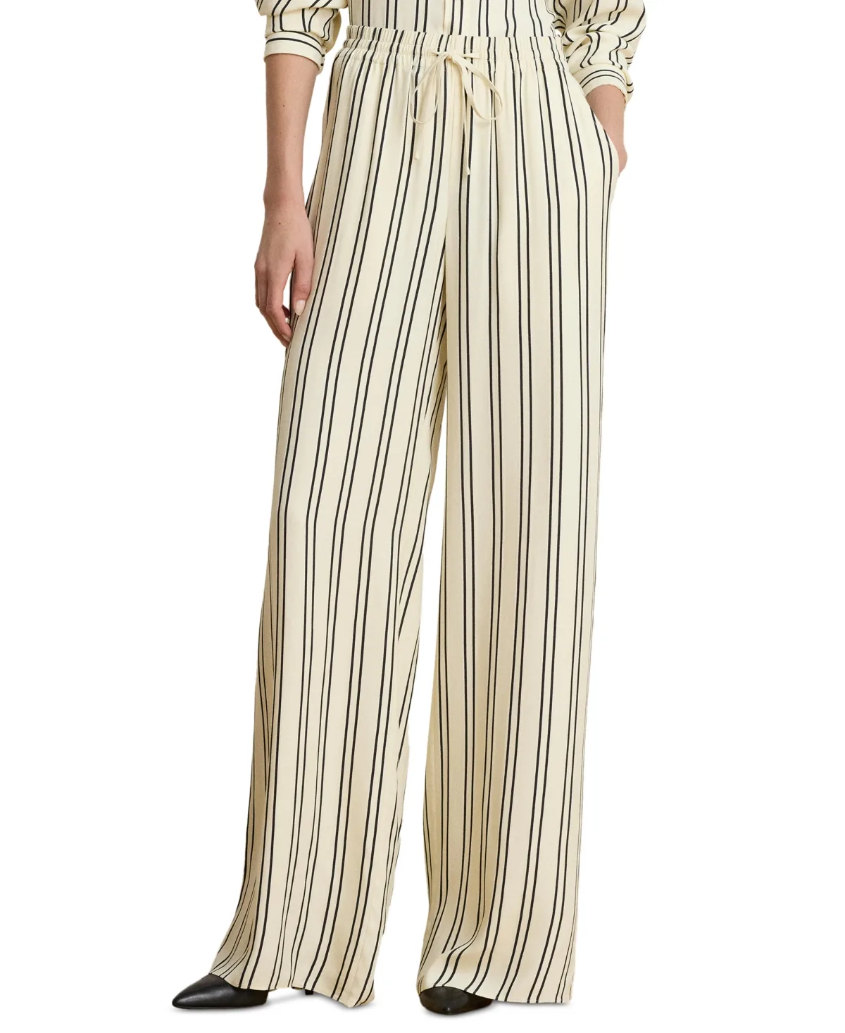 Striped Wide-Leg Pants by Ralph Lauren