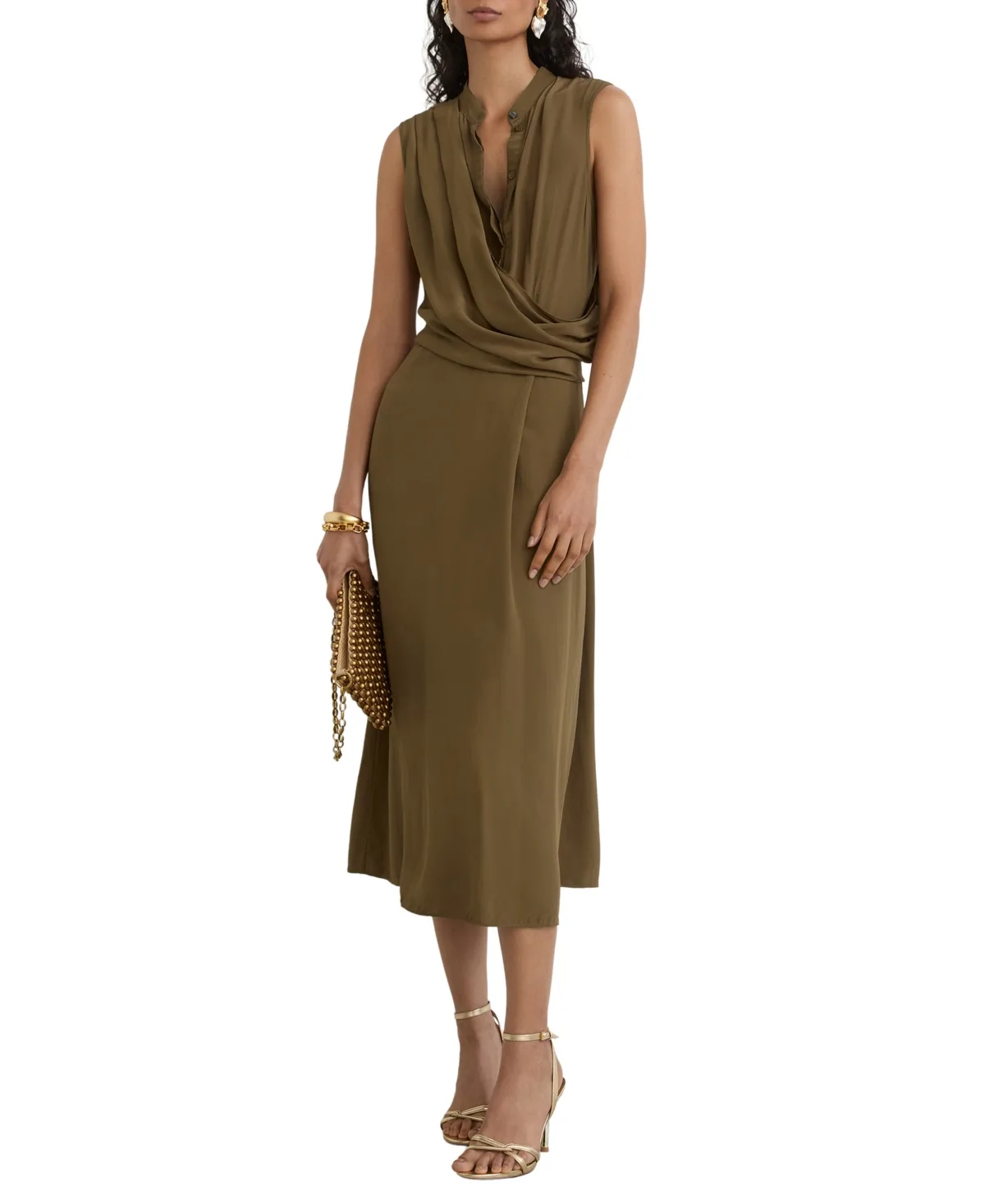 Gracie Fitted Asymmetrical Midi Dress