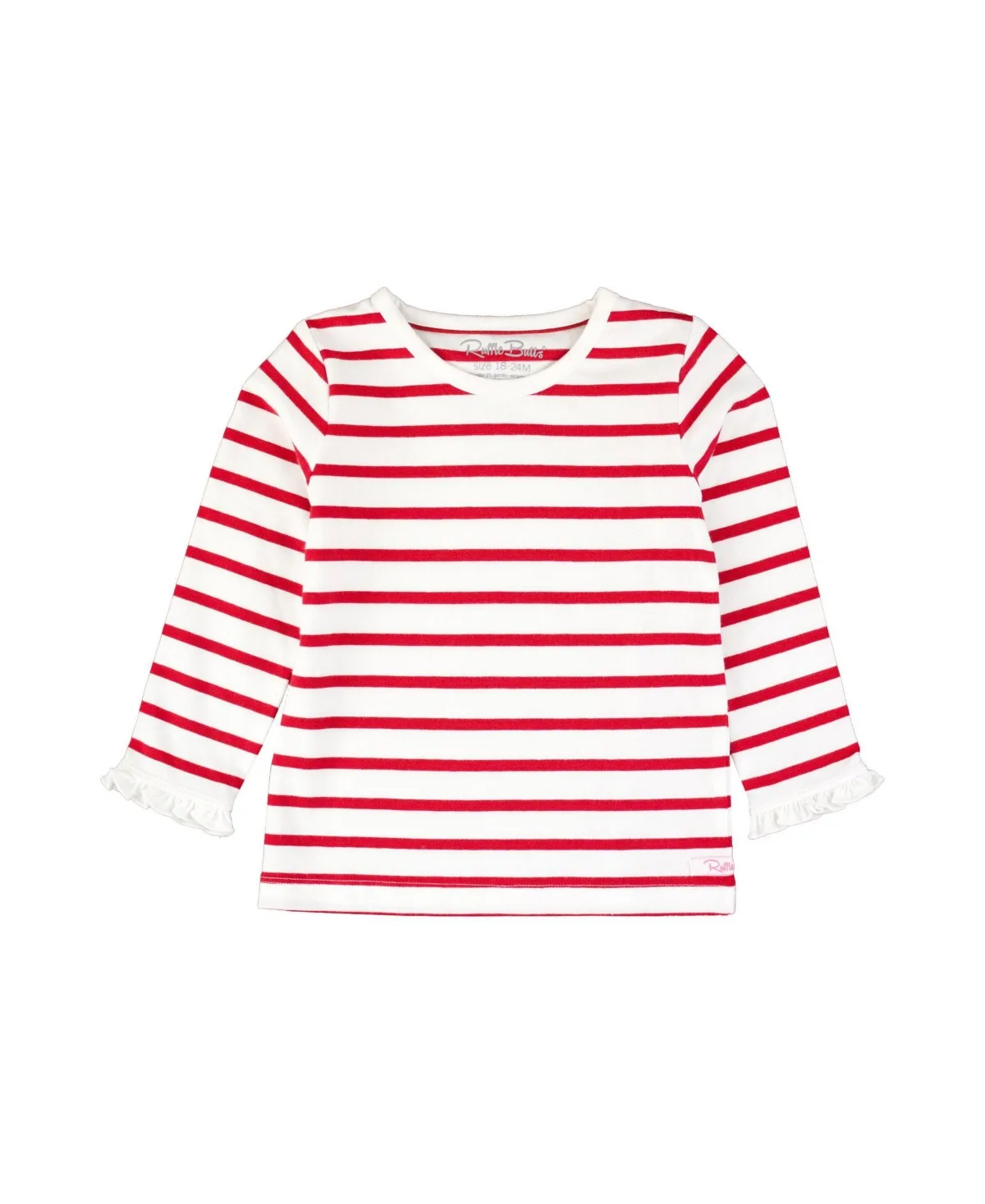 Baby Knit Long Sleeve Ruffle Layering Tee by Rufflebutts