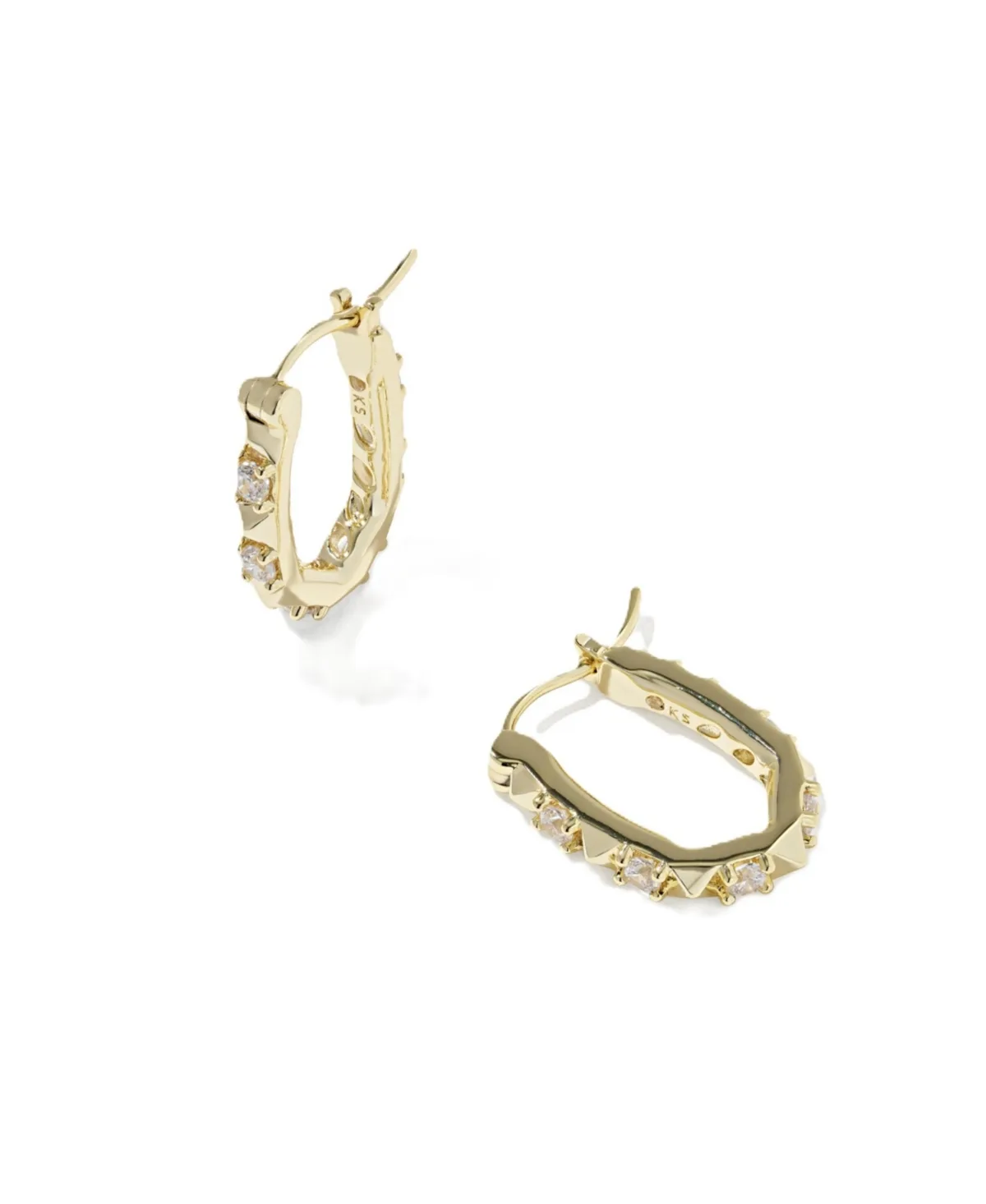 Cubic Zirconia Fate Huggie Earrings by Kendra Scott