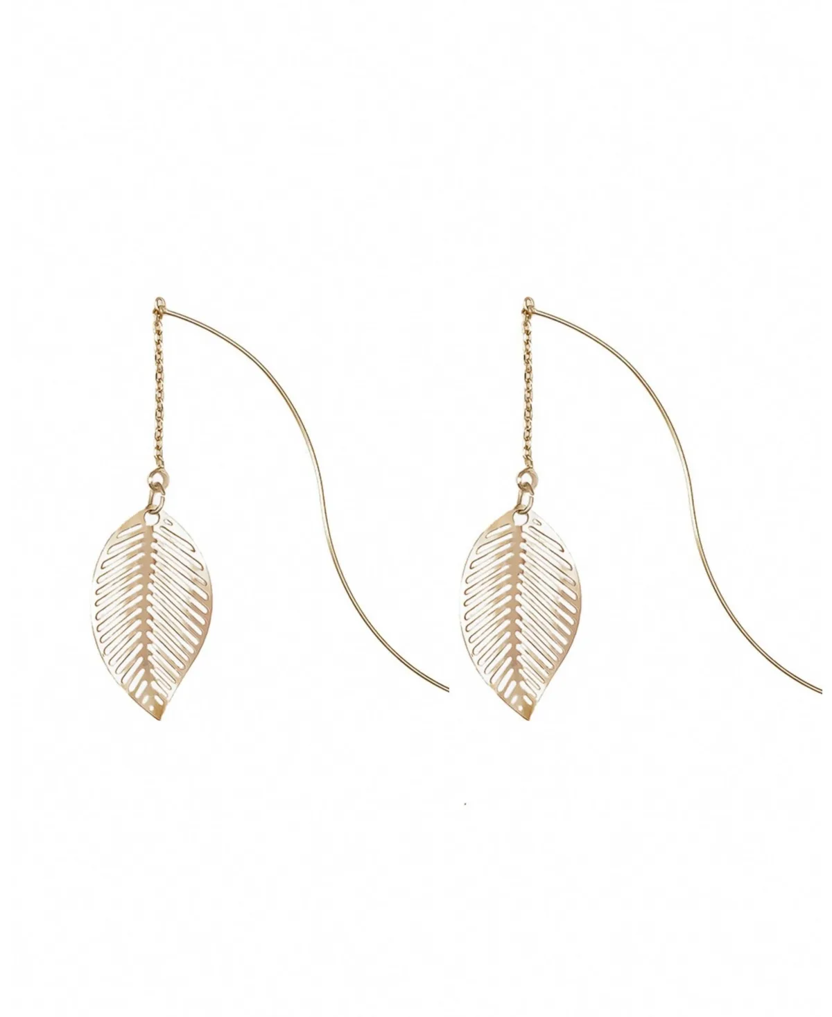 Statement Leaf Drop Earrings by Bearfruit Jewelry