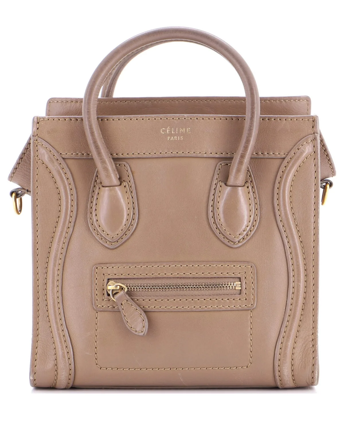 Pre-Owned Celine Nano Luggage Bag Smooth Leather by Gucci