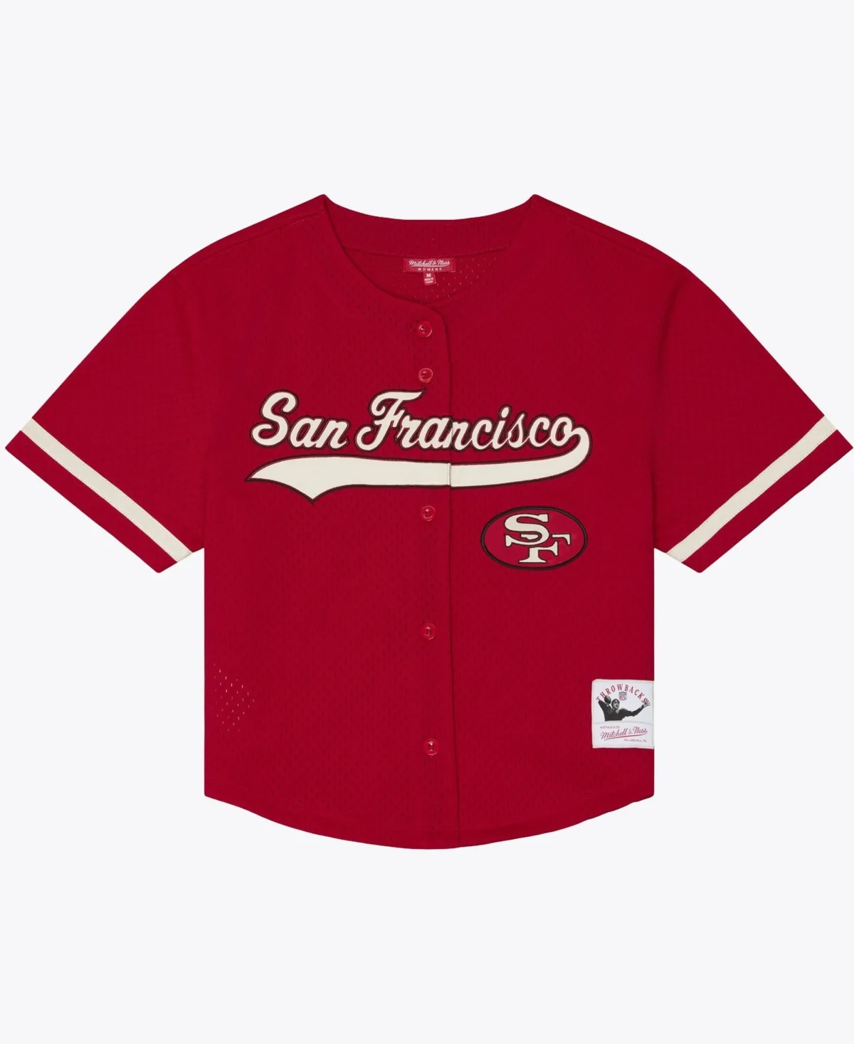 San Francisco 49ers Retro Roots Baseball Jersey by Mitchell & Ness