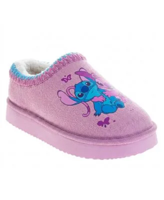 Stitch Angel Plush Lined Slippers 2-13 Cozy Soft Warm Non Slip Sole Indoor Comfort by Disney