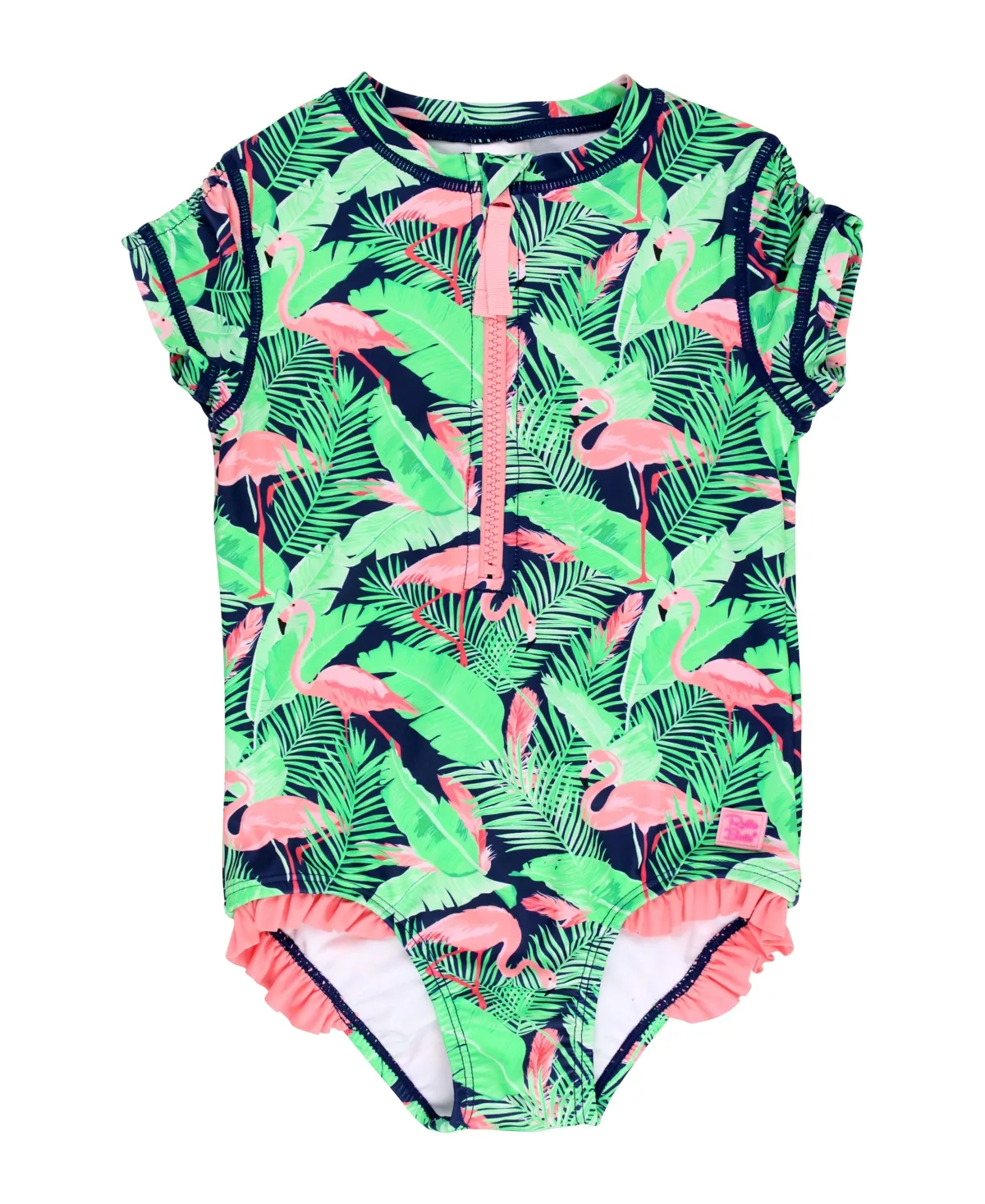Short Sleeve One Piece Rash Guard by Rufflebutts