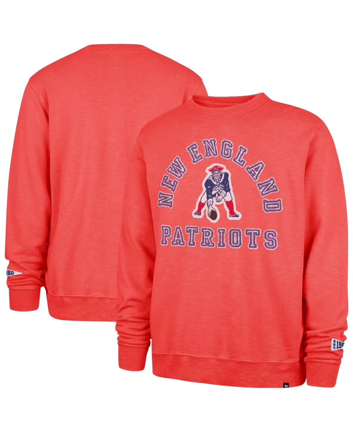 New England Patriots Calderwood Well Worn French Terry Sweatshirt