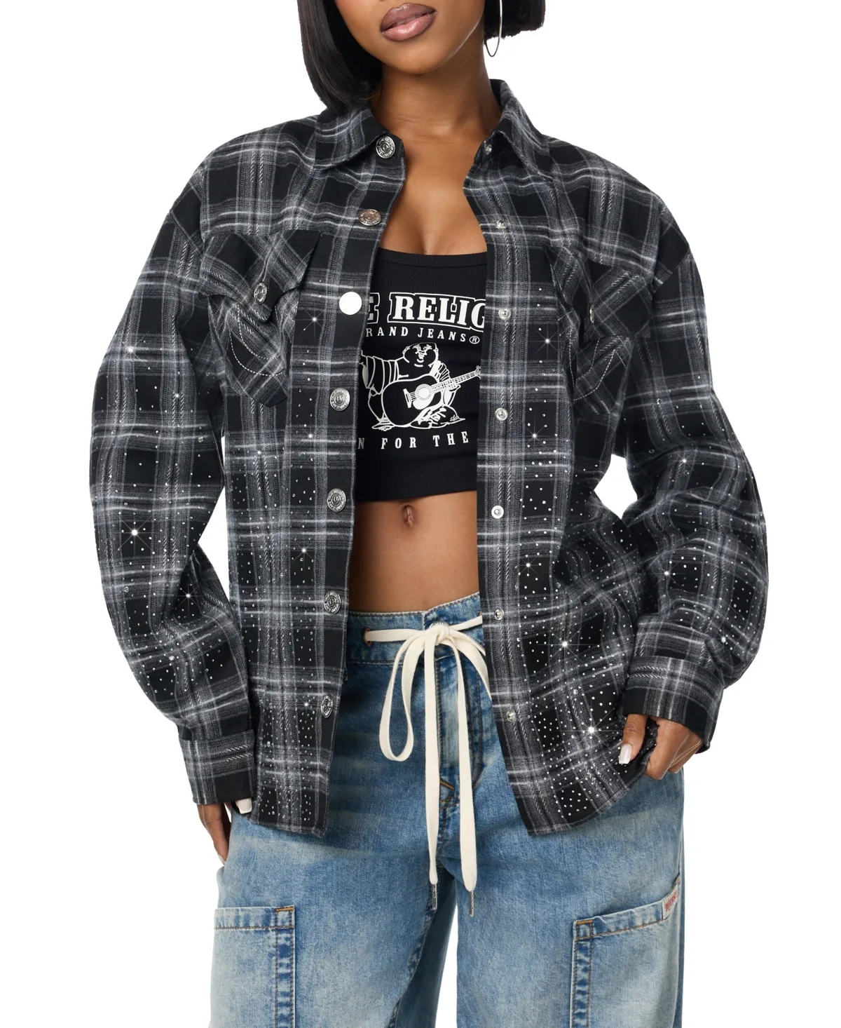 Plaid Shirt Jacket by True Religion