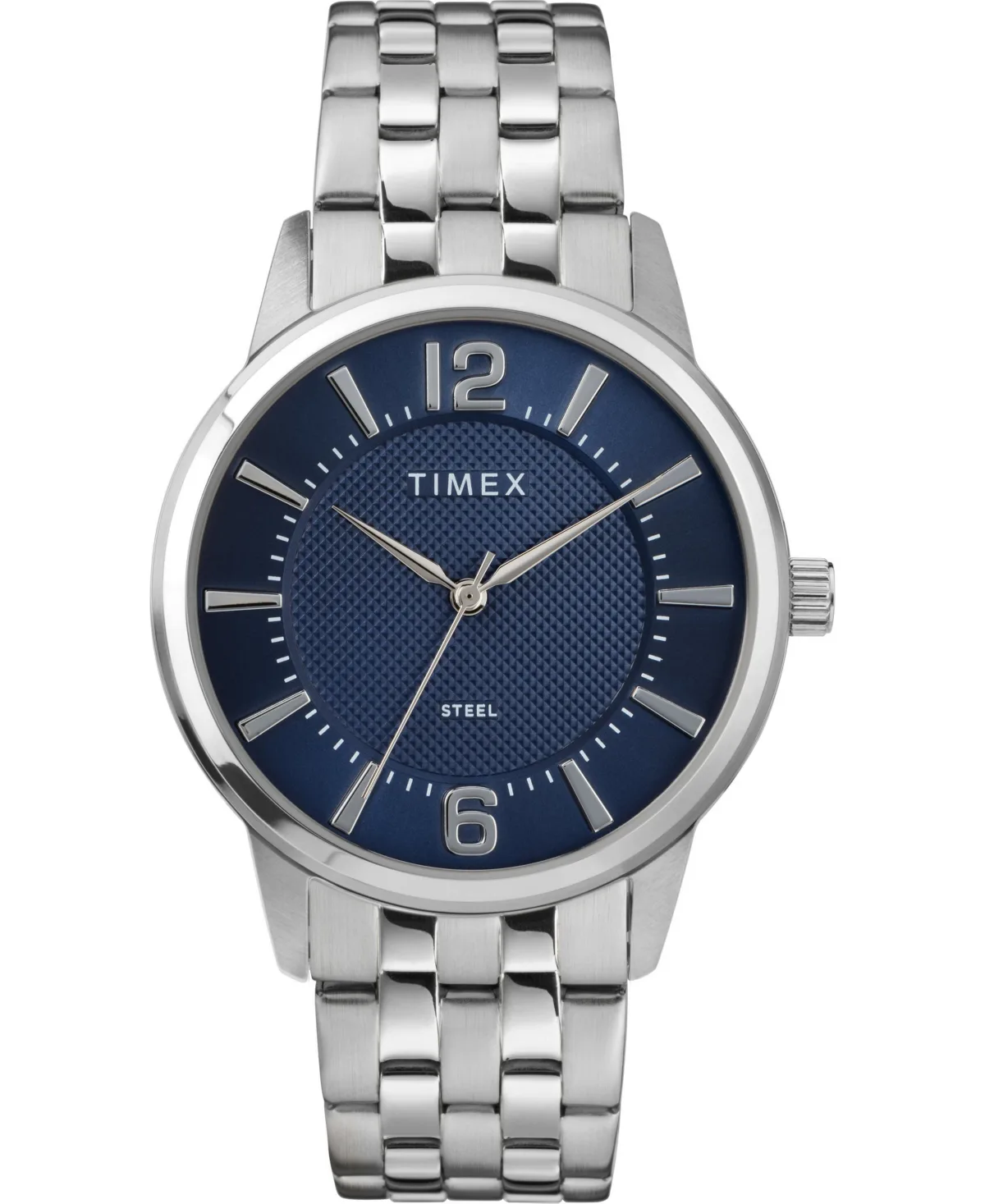 Quartz Silver-Tone Stainless Steel Watch 40mm by Timex