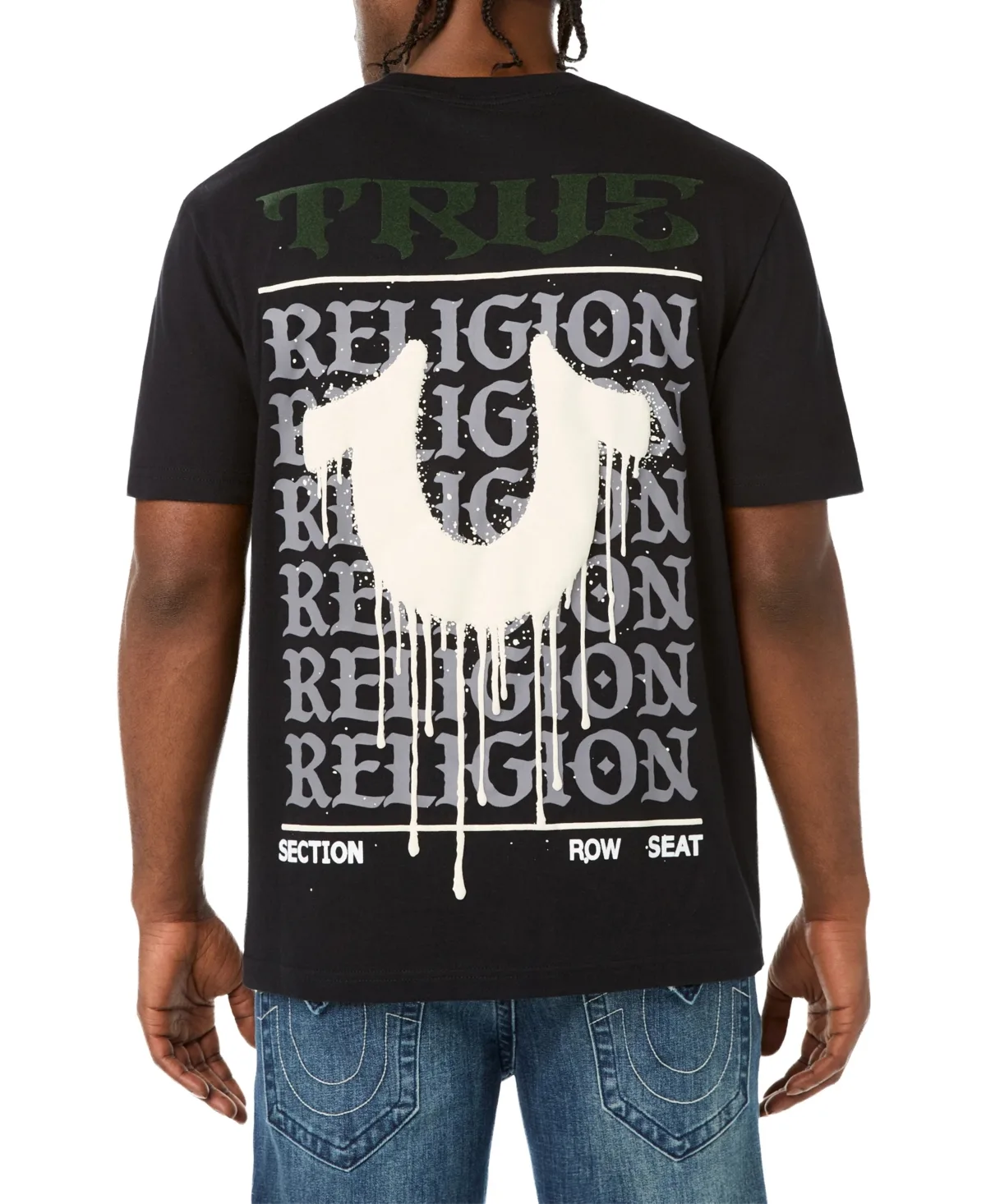 Drippy Horseshoe Graphic Regular-Fit Crewneck T-Shirt by True Religion
