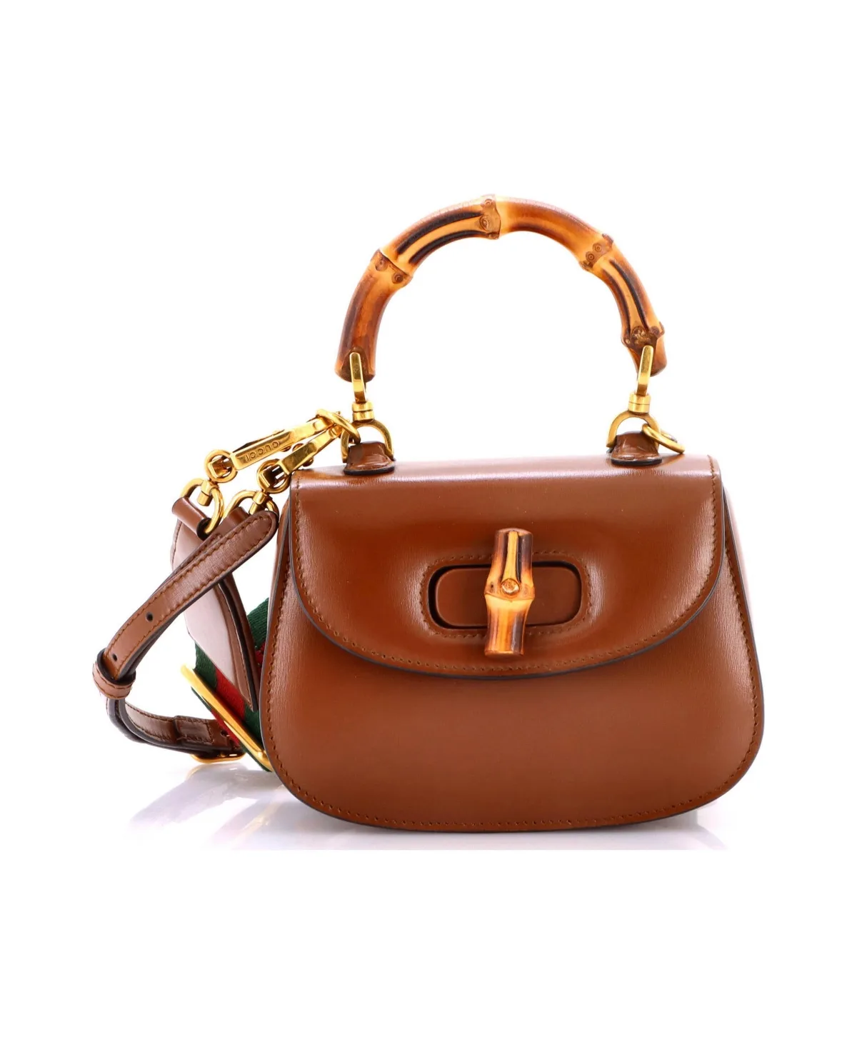 Pre-Owned Mini Bamboo 1947 Top Handle Bag Leather by Gucci