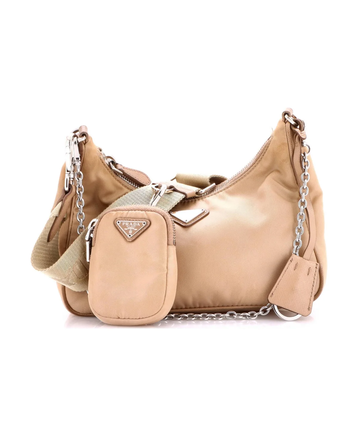 Pre-Owned Small Re-Edition 2005 Shoulder Bag Tessuto