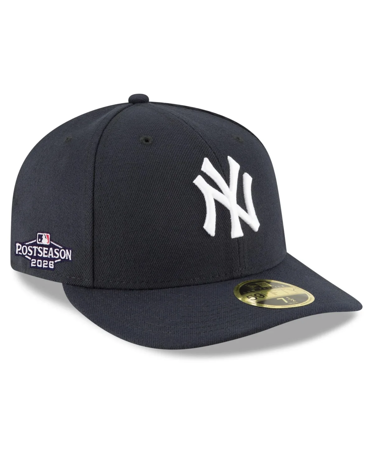New York Yankees 2026 MLB Postseason Side Patch Low Profile 59FIFTY Fitted Hat by New Era