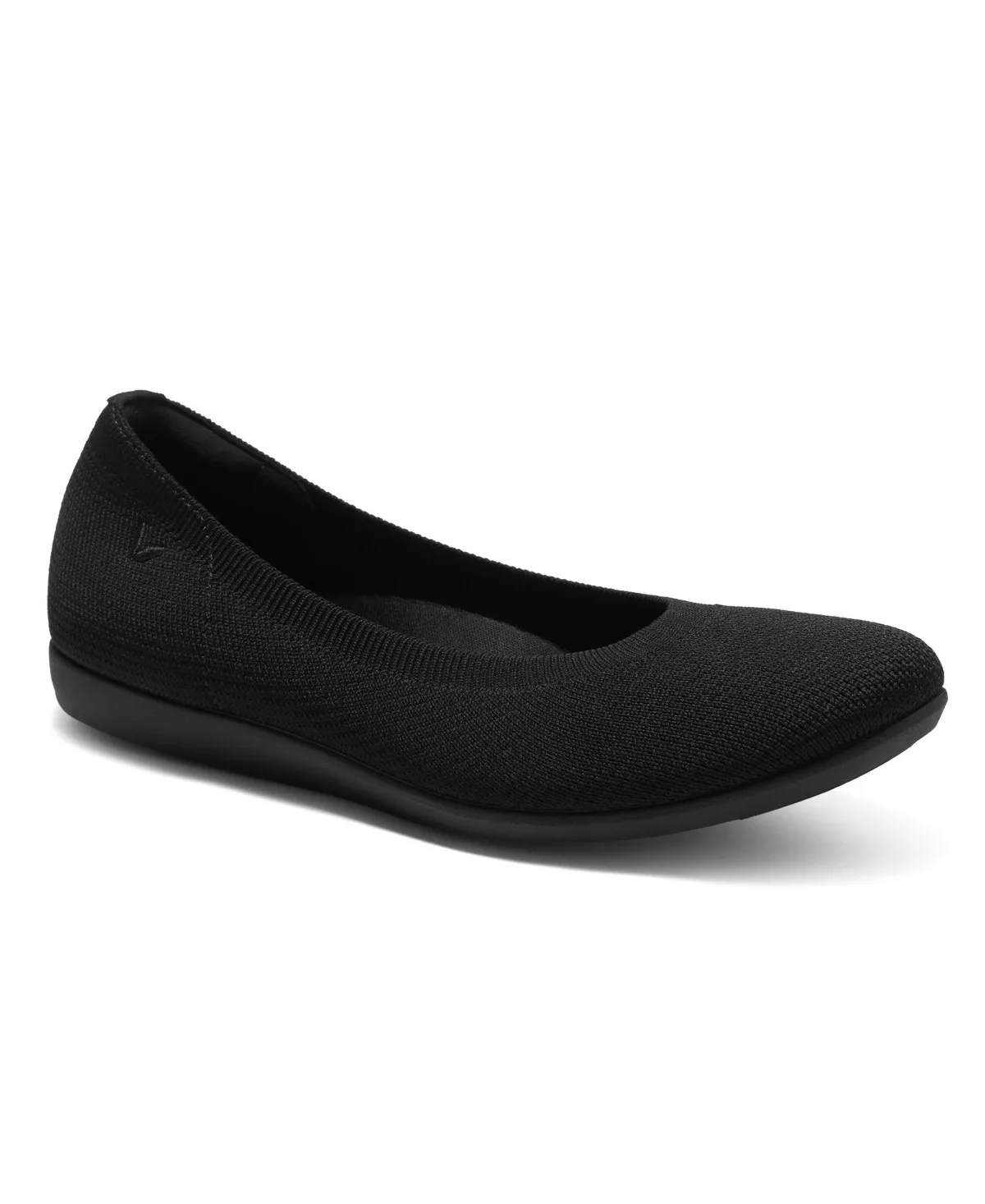 Claire Walker Water-Repellent Round-Toe Walking Flats by Vivaia