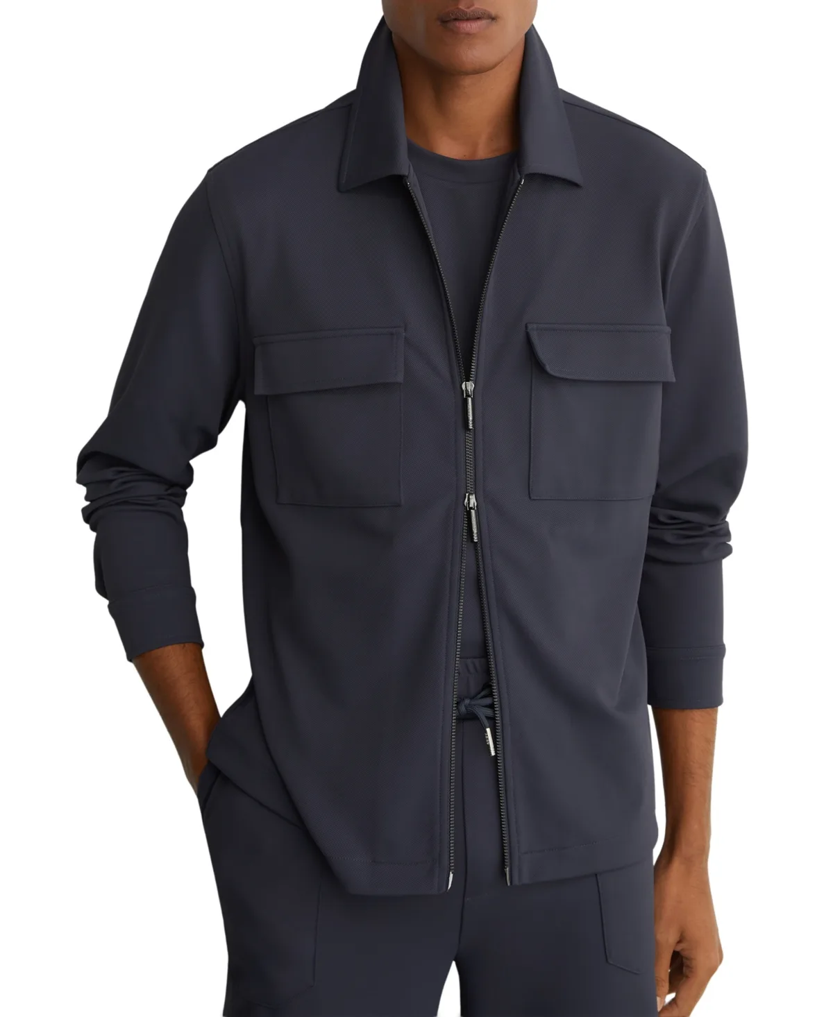 Glover Zip-Through Stretch Shirt