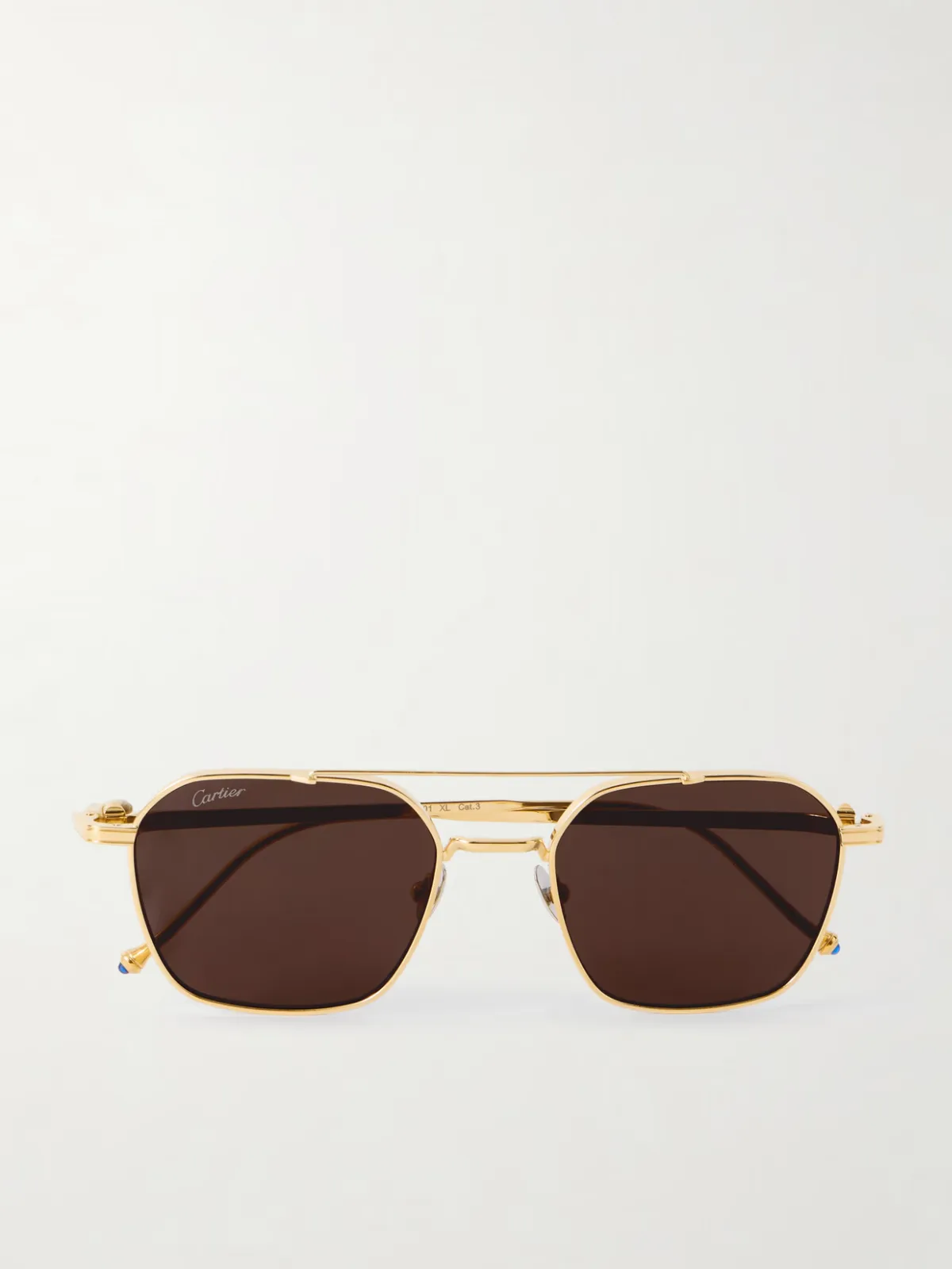 - Pasha Gold-tone Aviator-style Sunglasses -