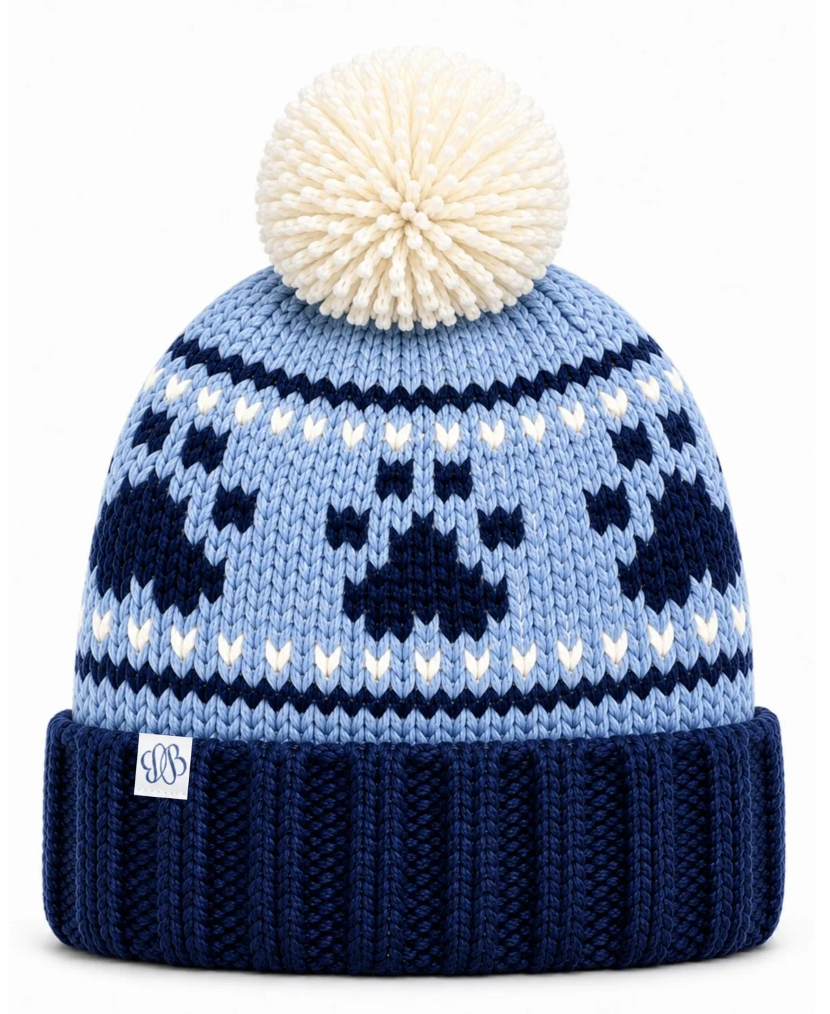 Paw Prints Bobble Hat by Bits & Bows