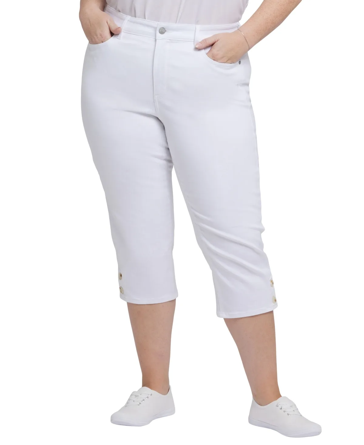 Marilyn High-Waisted Capri Stretch Jeans