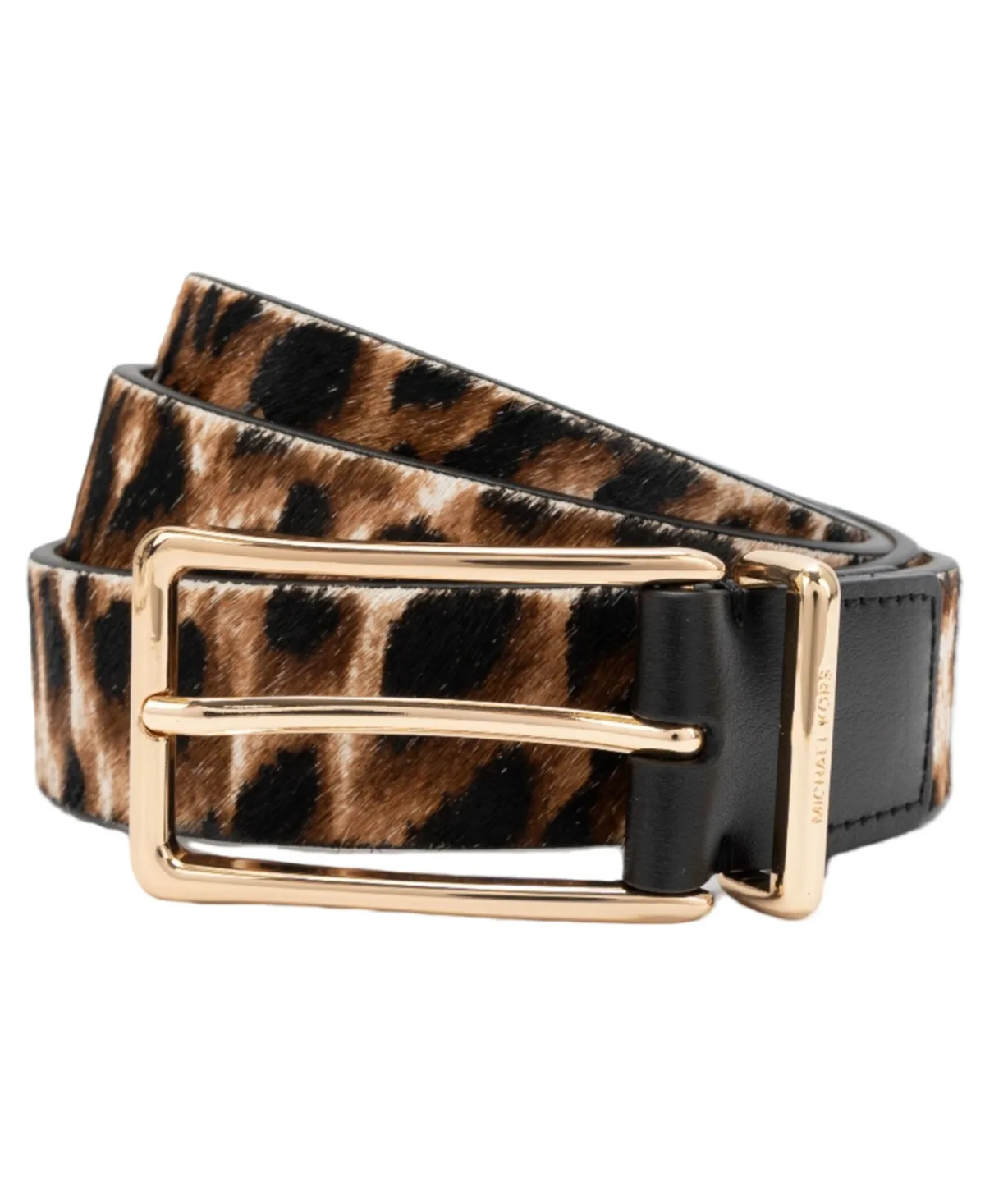 Polished Buckle Leather Reversible Belt by MICHAEL Michael Kors