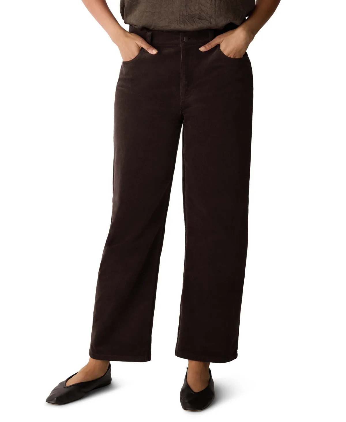 Eileen Fisher Straight Ankle Corduroy Pants