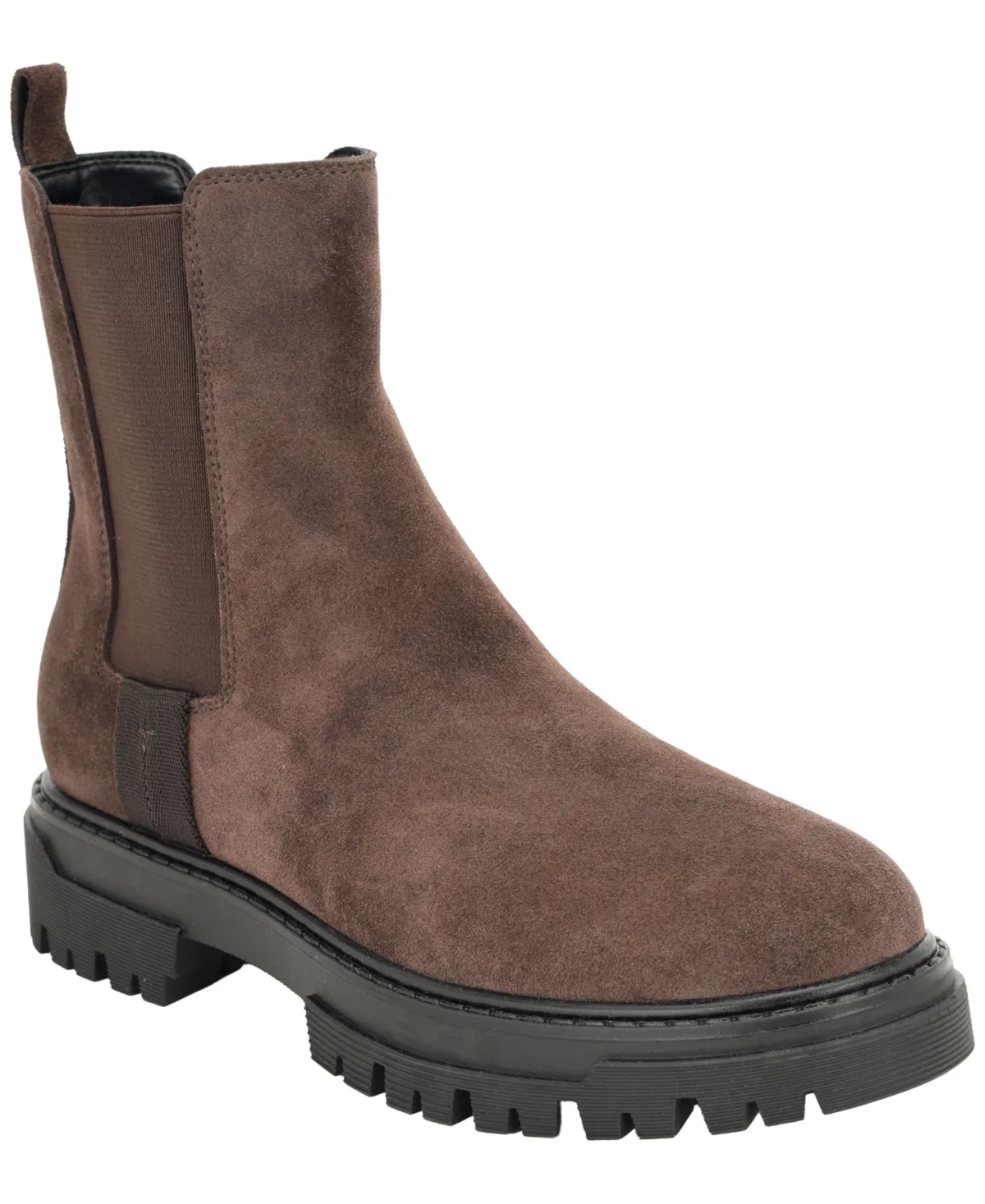 Calvin Klein Keyrie Suede Lug Sole Chelsea Booties by Calvin Klein
