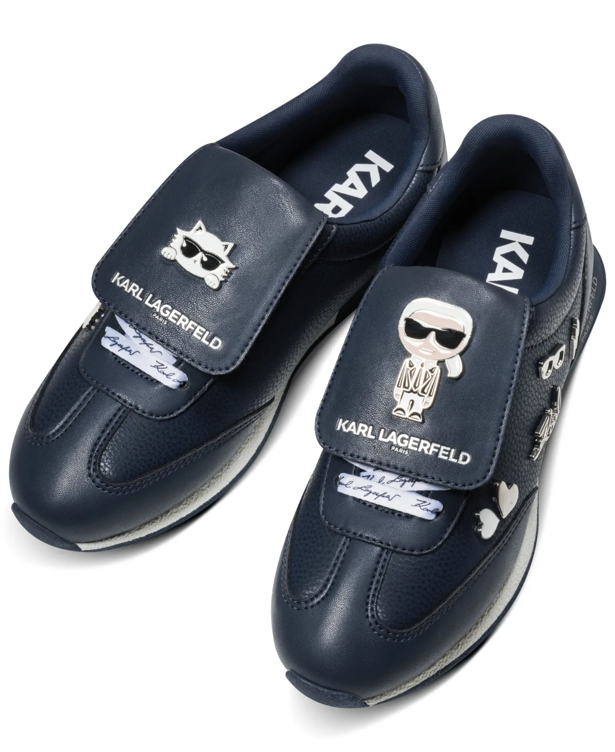Karl Lagerfeld Paris Minia Pins Lace-Up Sneakers by Karl Lagerfeld