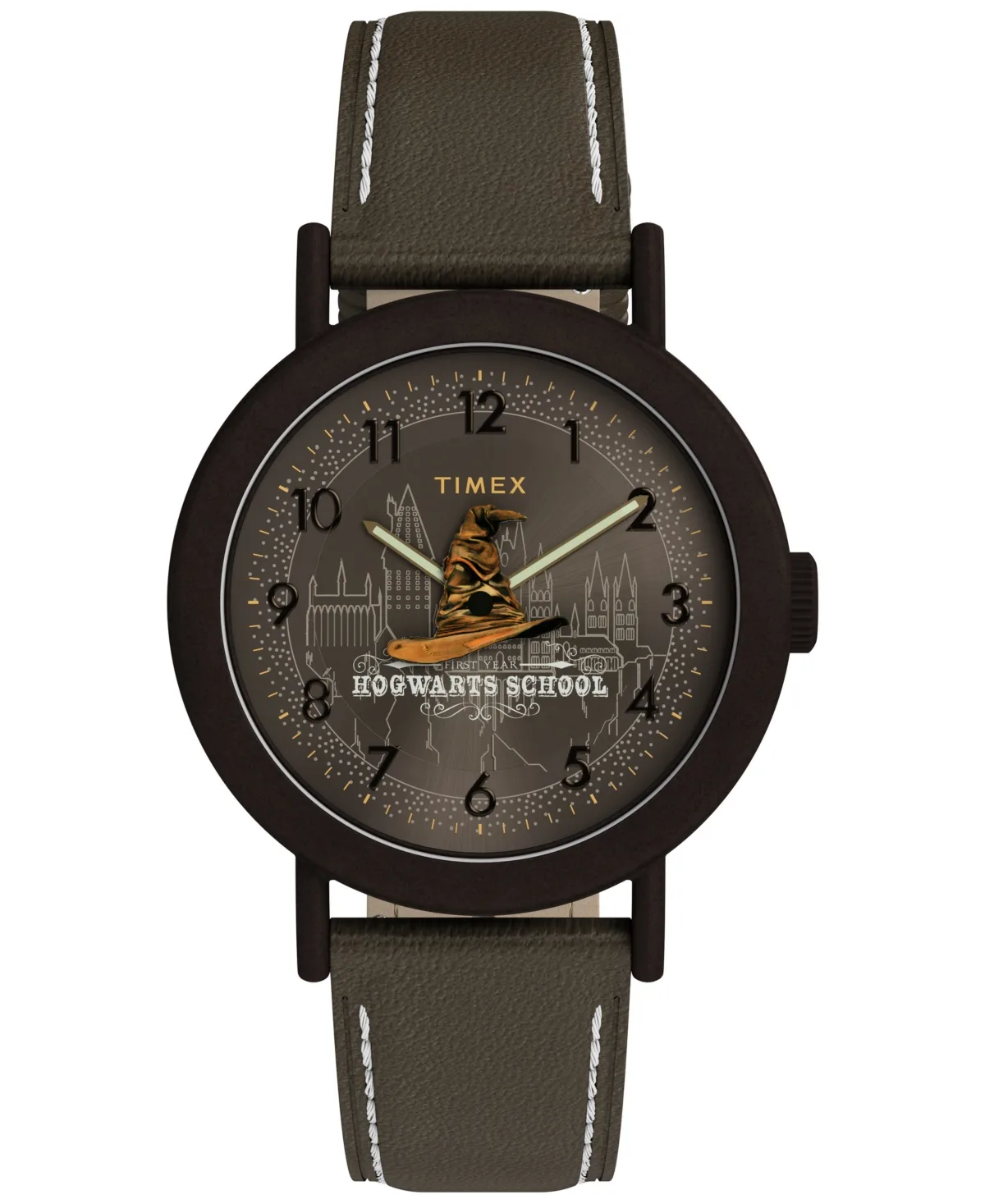 Timex Quartz Harry Potter Sorting Hat Leather Watch 37mm by Timex