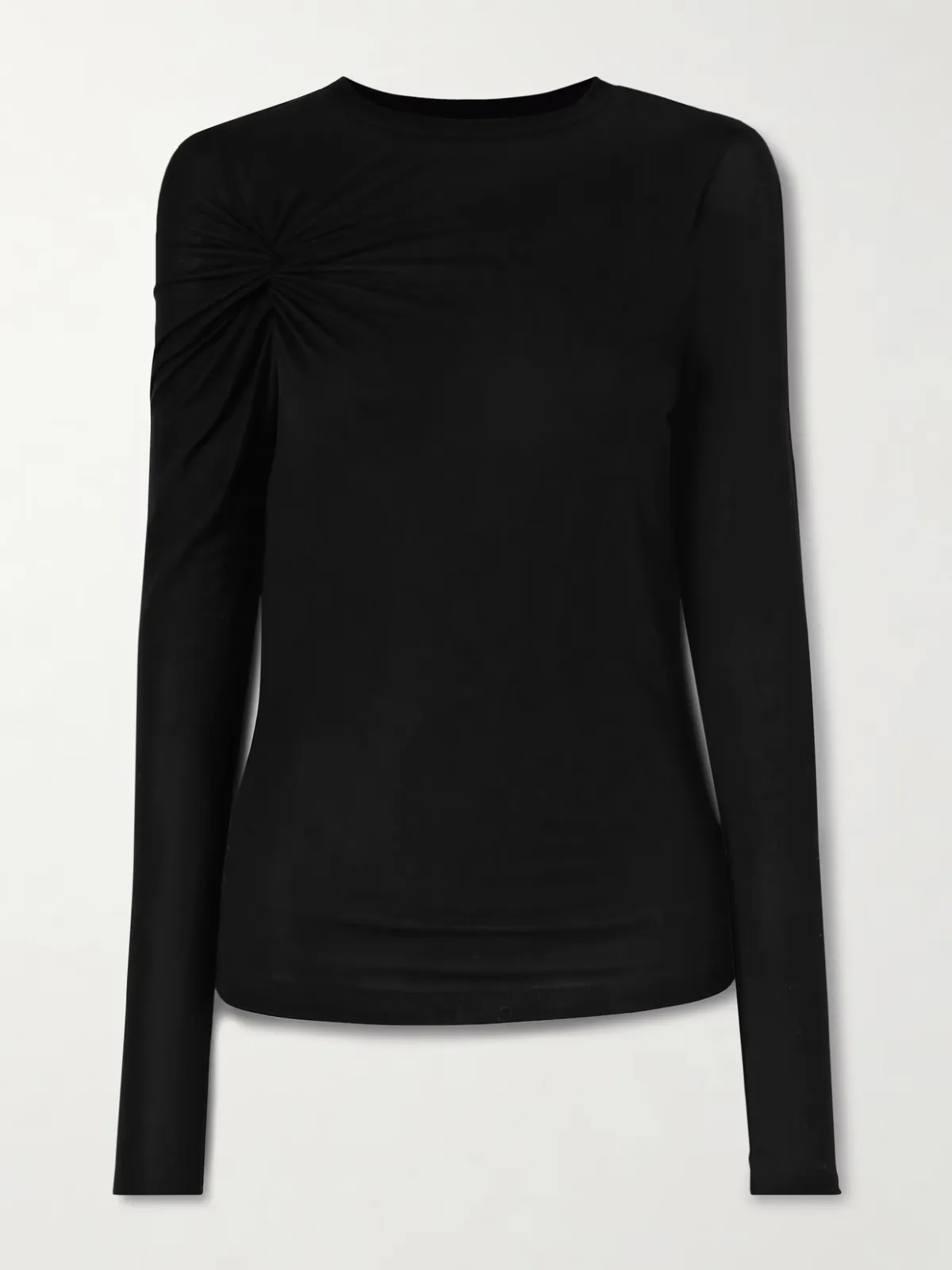 - Lissa Gathered Jersey Top -